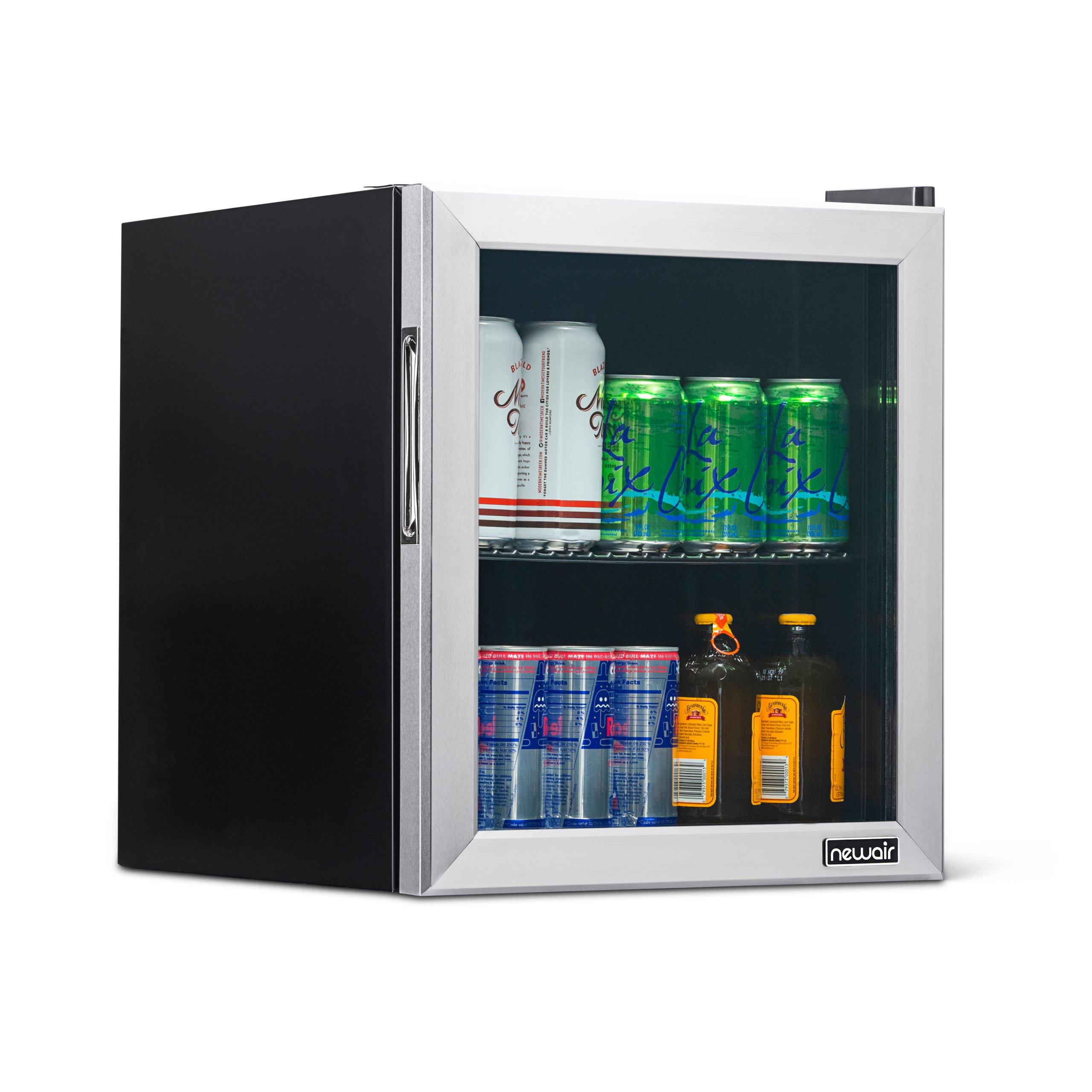 Newair Stone® Brewing 126 Can Beverage Refrigerator and Cooler with  SplitShelf™ and Adjustable Shelves for Beer and Soda, Mini Fridge Perfect  for Home