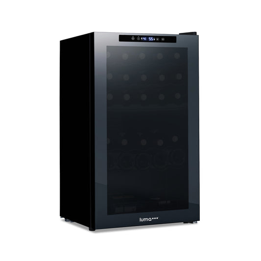 Luma® 33-Bottle 19.5" Black Freestanding Wine Fridge