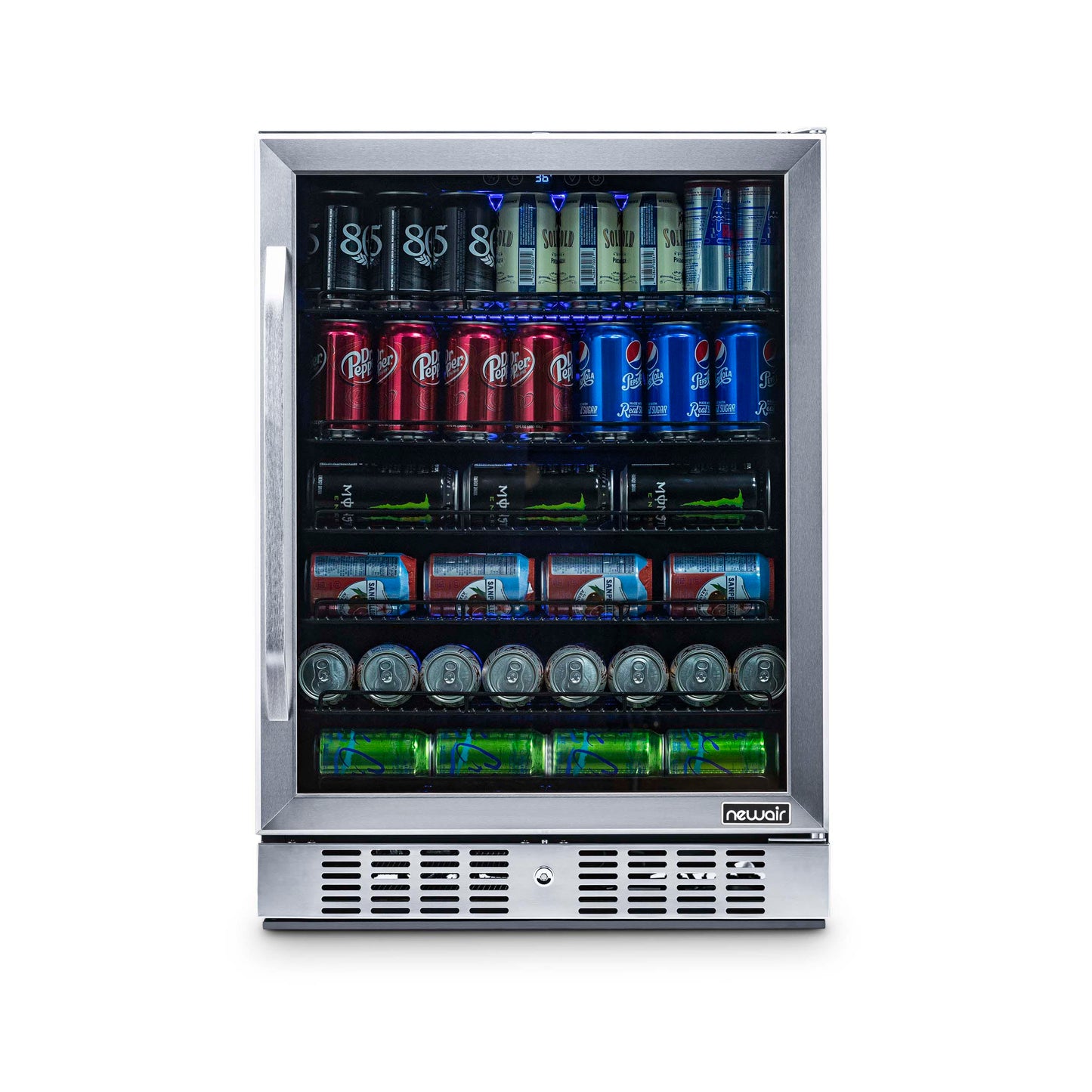 Newair® 177-Can Built-In Stainless Steel Beverage Fridge - 24"