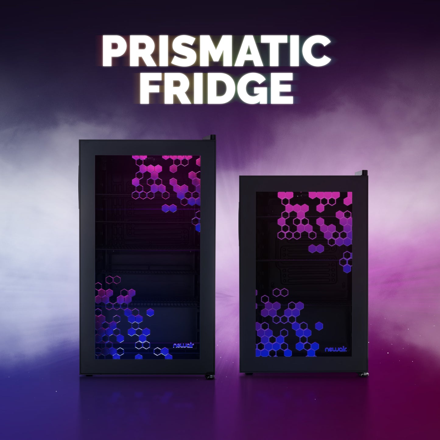 Newair® Prismatic™ Series 85-Can Beverage Fridge -18.7"