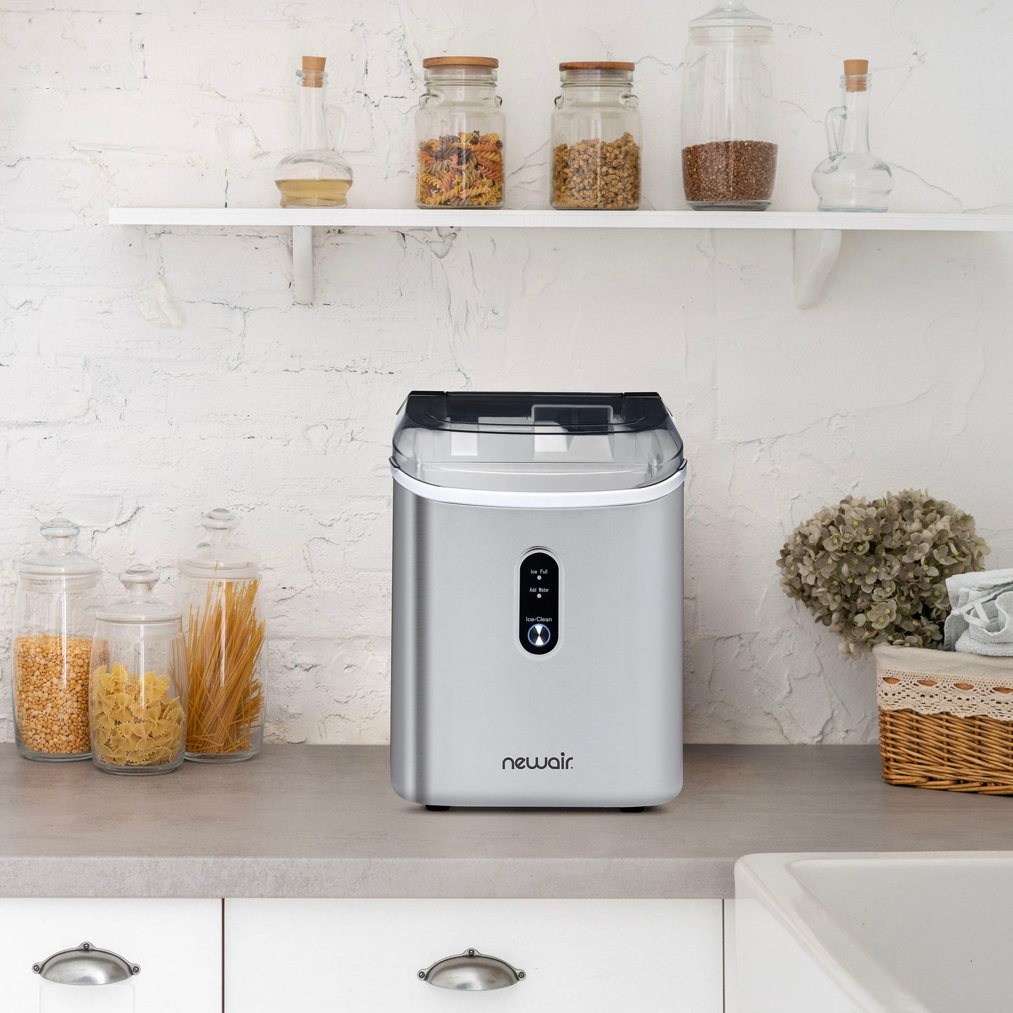 Newair® Countertop Ice Maker. Nugget Ice, 33 lbs/day