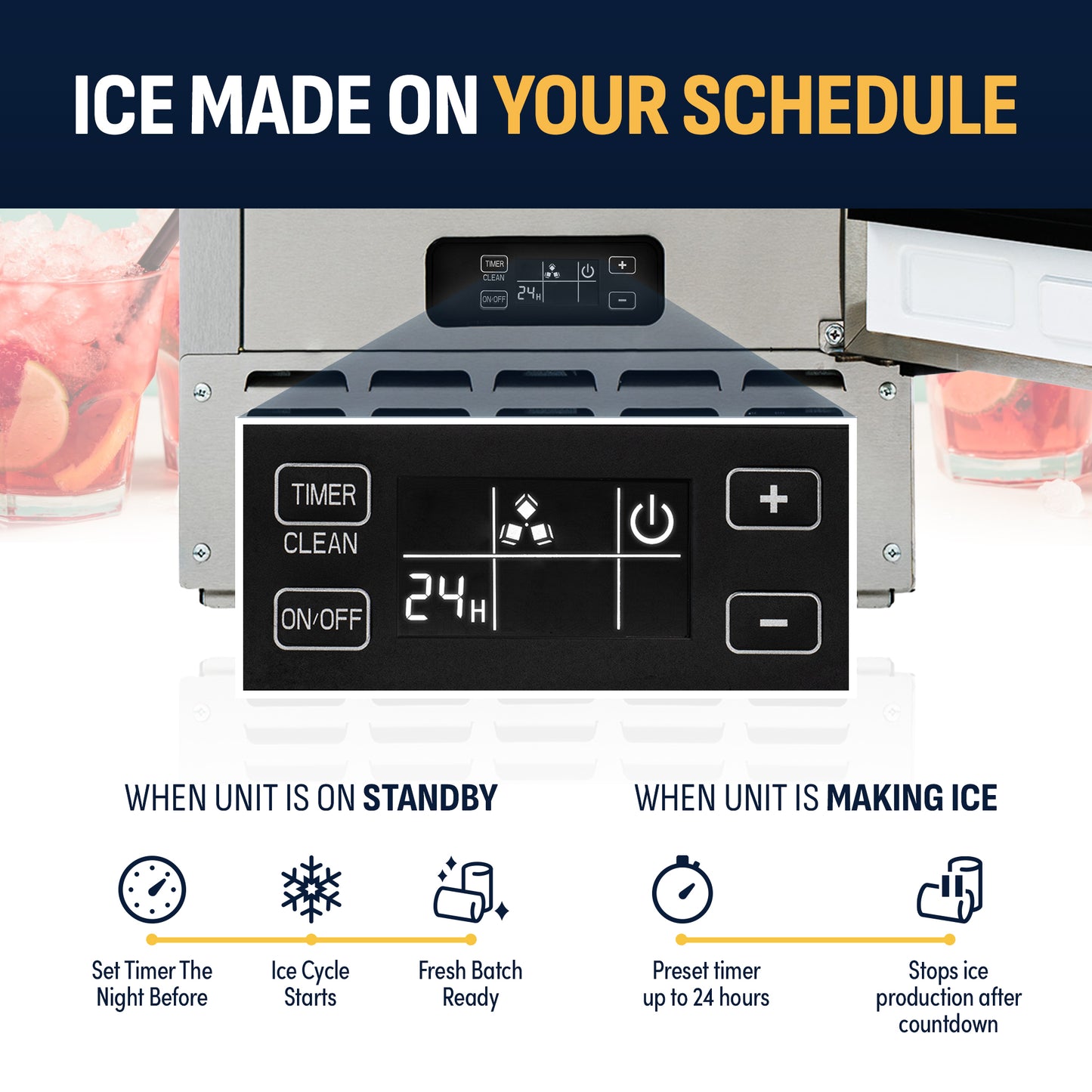 Newair 15” Undercounter Nugget Ice Maker