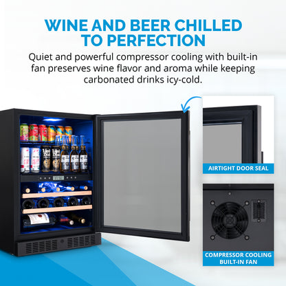 newair®-100-can-24-bottle-built-in-dual-zone-black-beverage-fridge-24