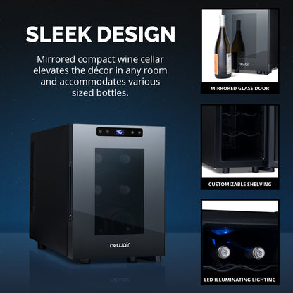 newair®-6-bottle-10-2-black-freestanding-countertop-wine-fridge