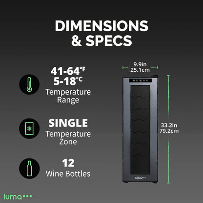 luma®-12-bottle-9-9-black-freestanding-wine-fridge