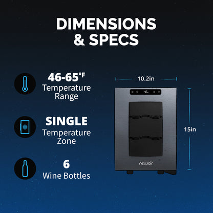 newair®-6-bottle-10-2-black-freestanding-countertop-wine-fridge