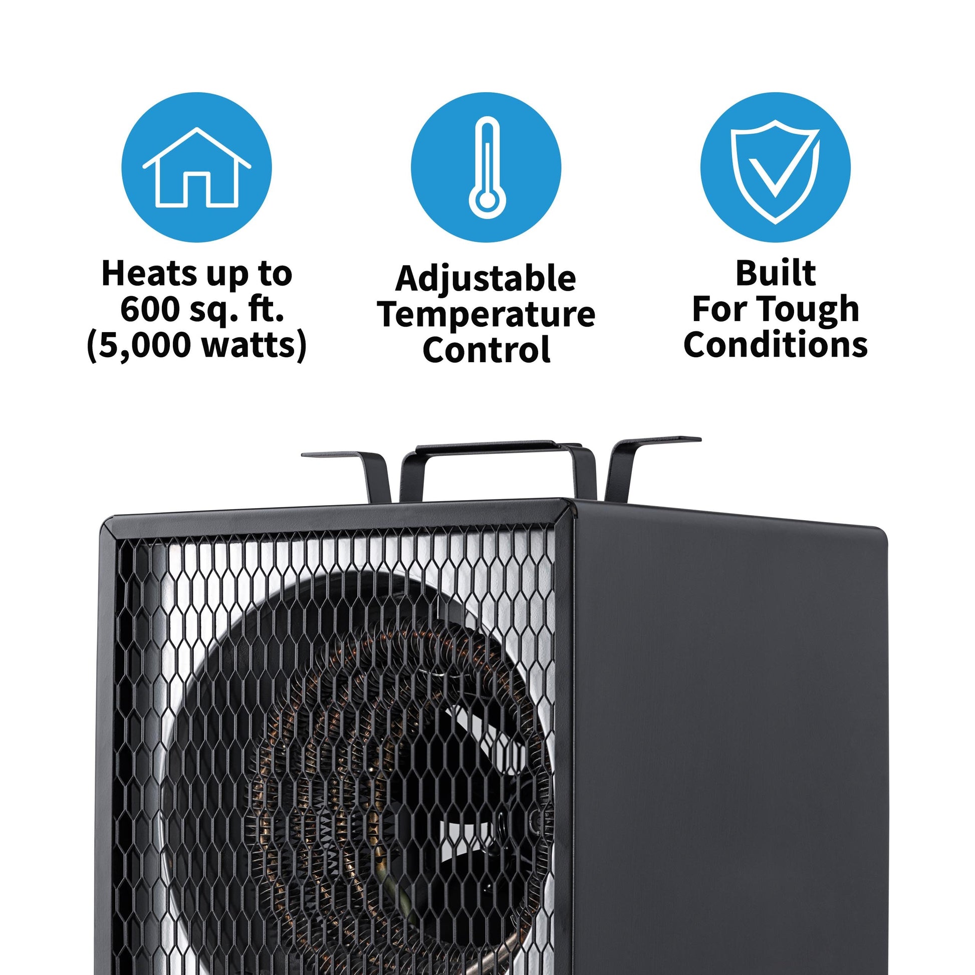 Newair Portable 240v Electric Garage Heater, 800 sq. ft. with 6-Foot Cord Wrap and Carrying Handle Garage Heaters    