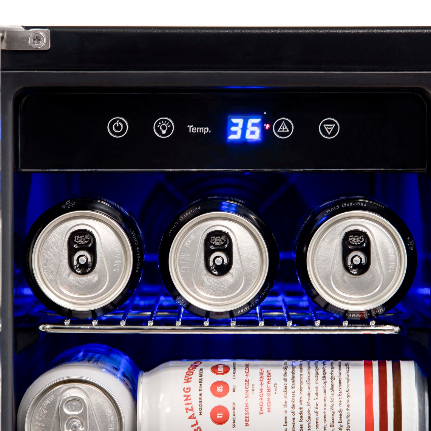 Newair® 58-Can, 18-Bottle Built-in Dual Zone Beverage Fridge - 24"