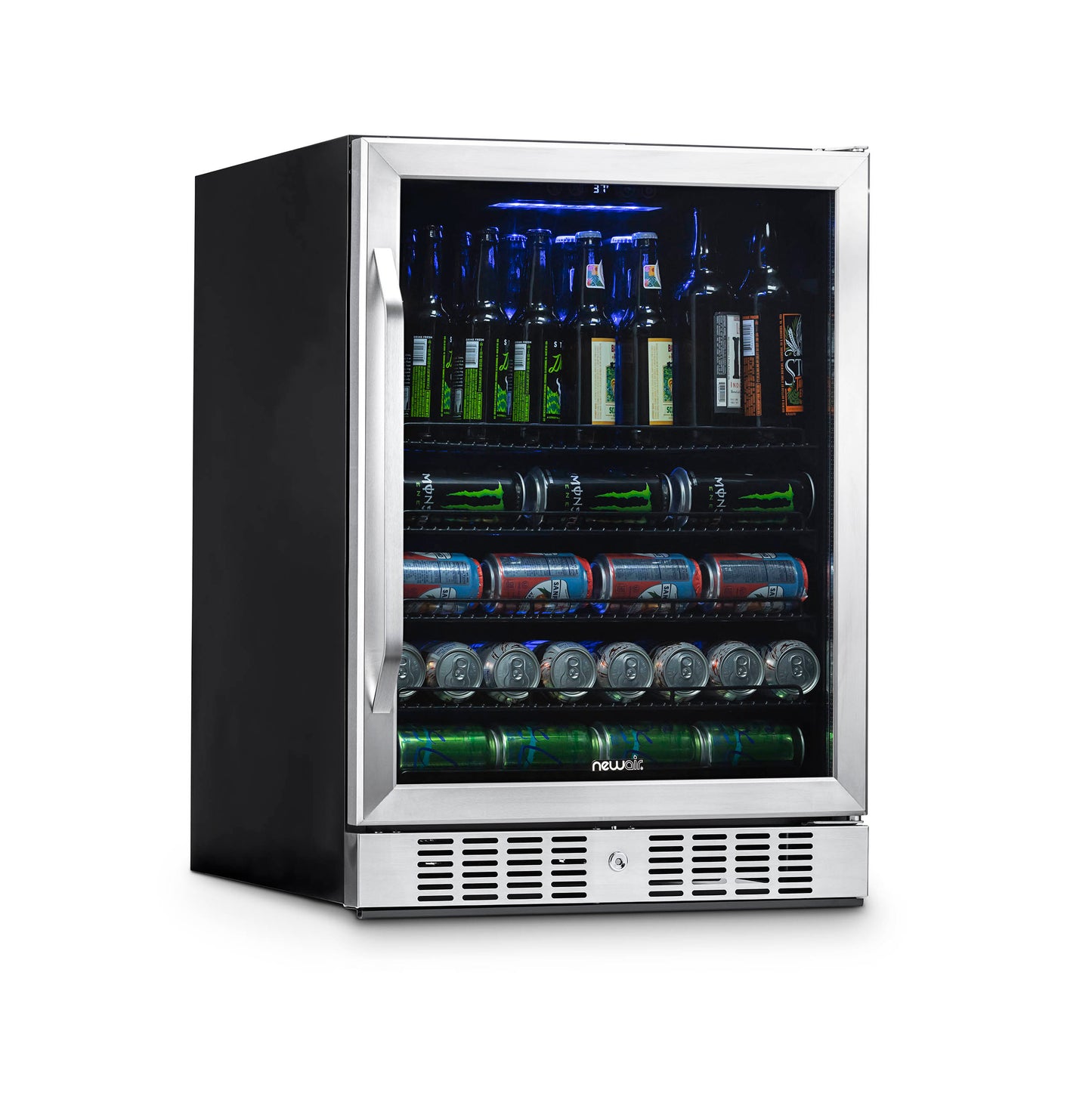 Newair® 177-Can Built-In Stainless Steel Beverage Fridge - 24"