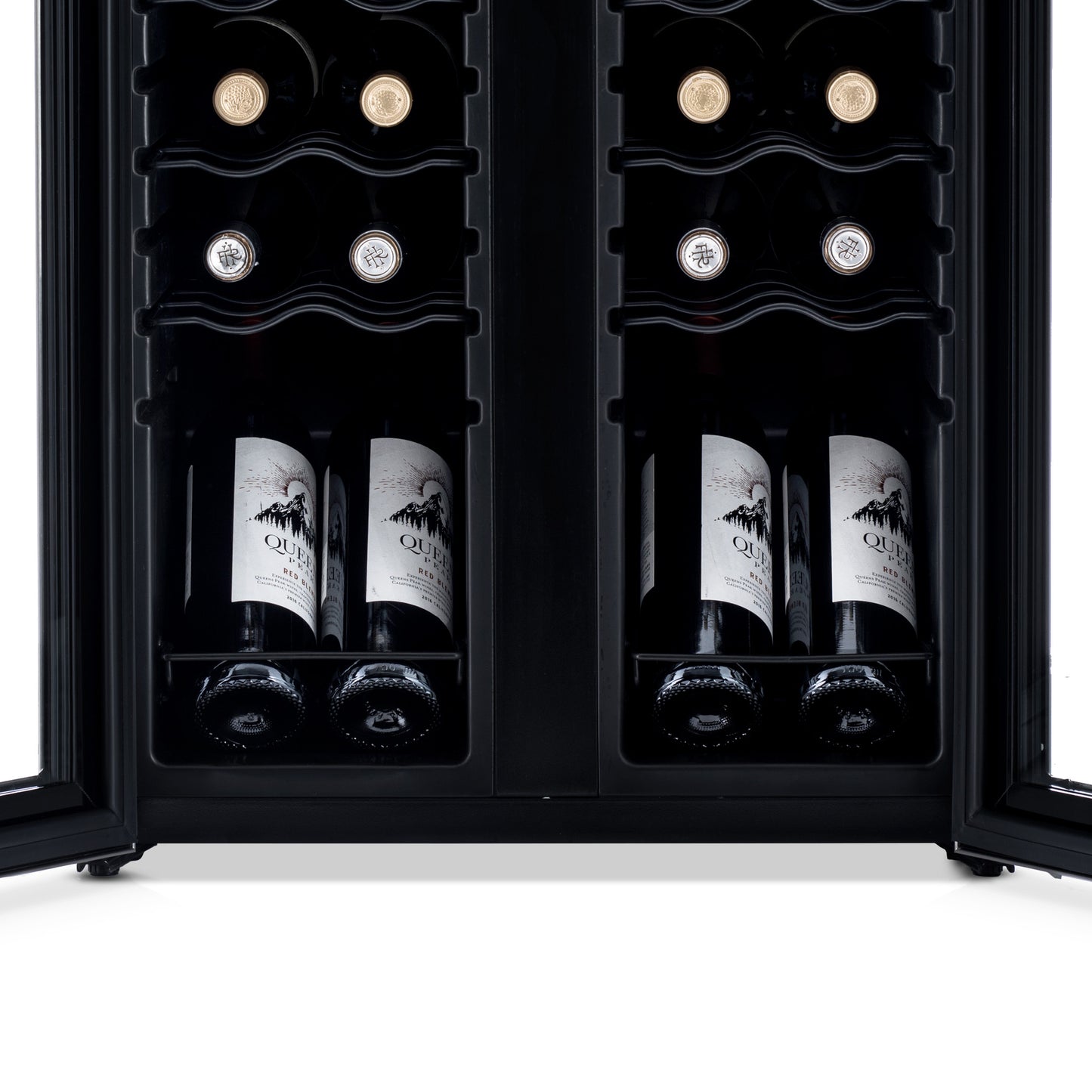 Newair® 24-Bottle 20" Stainless Steel Freestanding Dual Zone Wine Fridge