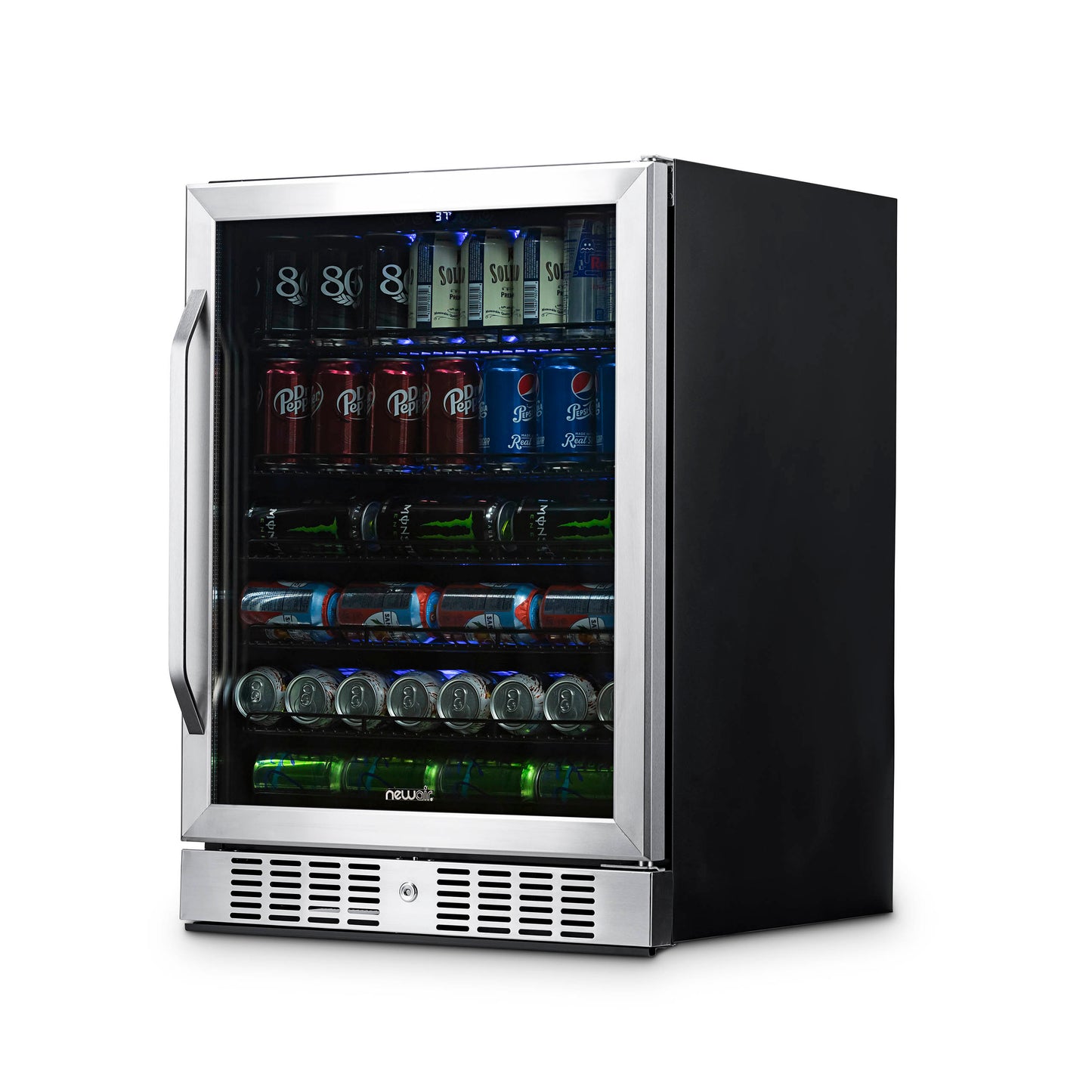 Newair® 177-Can Built-In Stainless Steel Beverage Fridge - 24"