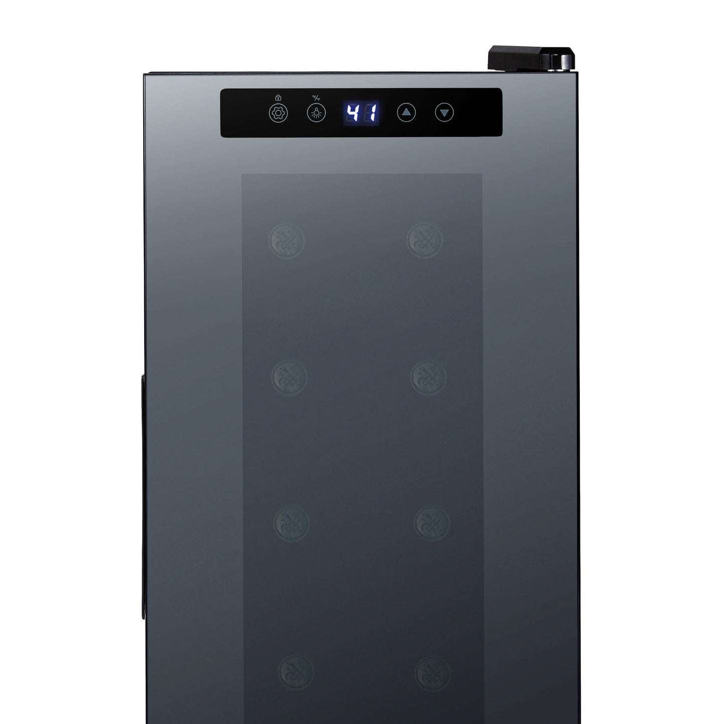 Newair® 12-Bottle 13.6" Black Freestanding Countertop Wine Fridge