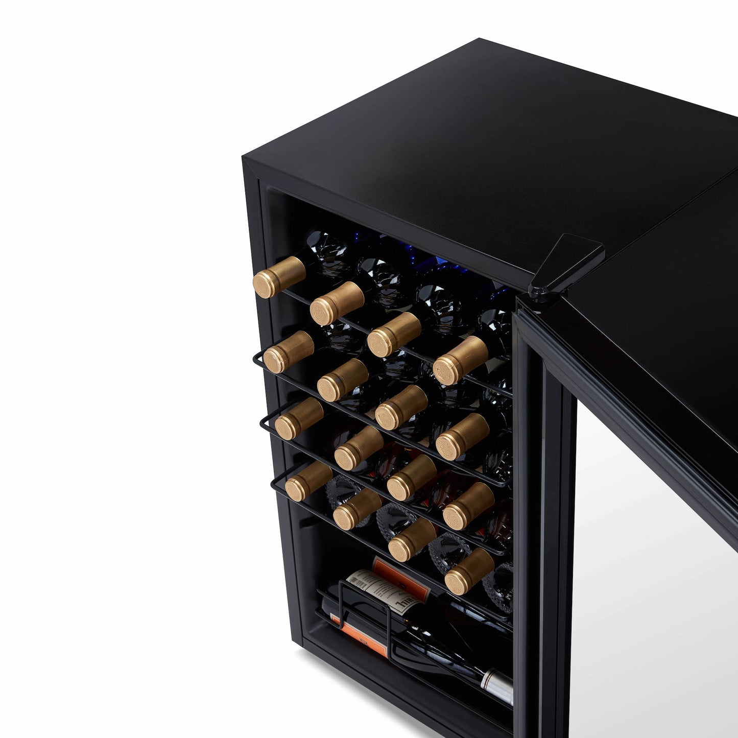 Newair® 24-Bottle 16.9" Black Freestanding Wine Fridge