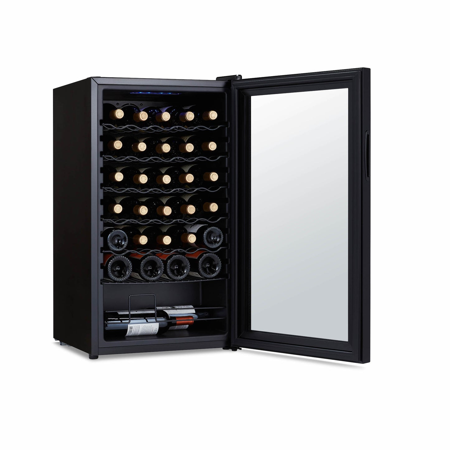 Newair® 34-Bottle 18.7" Black Freestanding Wine Fridge