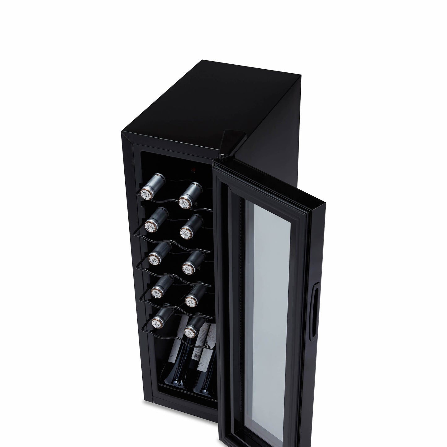 Newair® 12-Bottle 13.6" Black Freestanding Countertop Wine Fridge