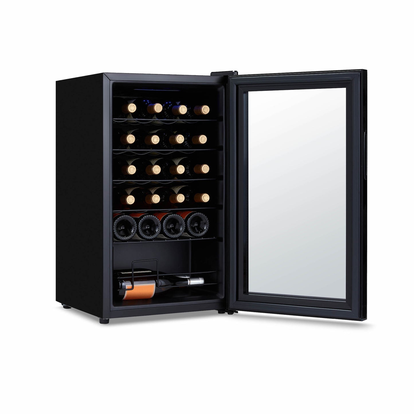 Newair® 24-Bottle 16.9" Black Freestanding Wine Fridge