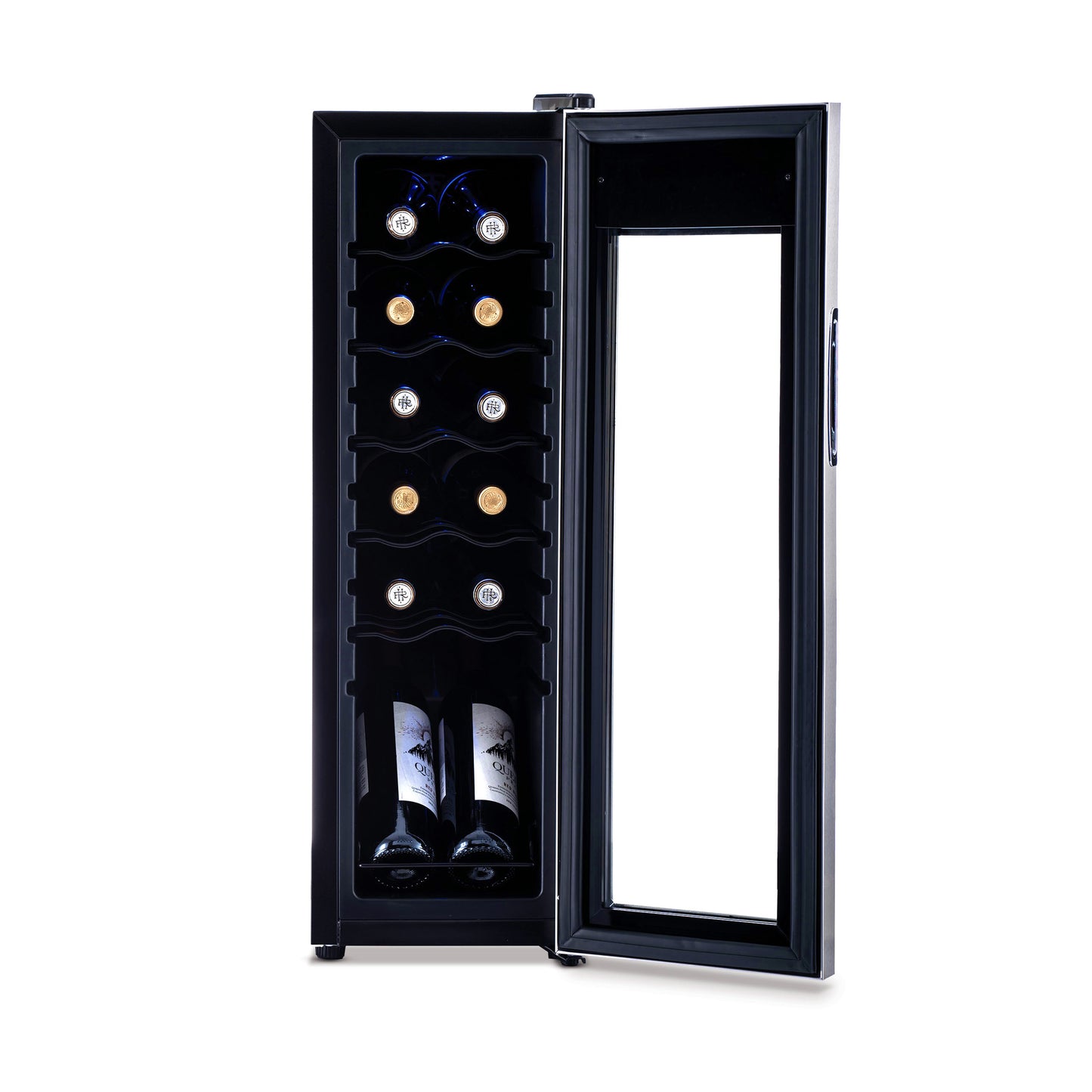 Newair® 12-Bottle 9.9" Stainless Steel Freestanding Wine Fridge