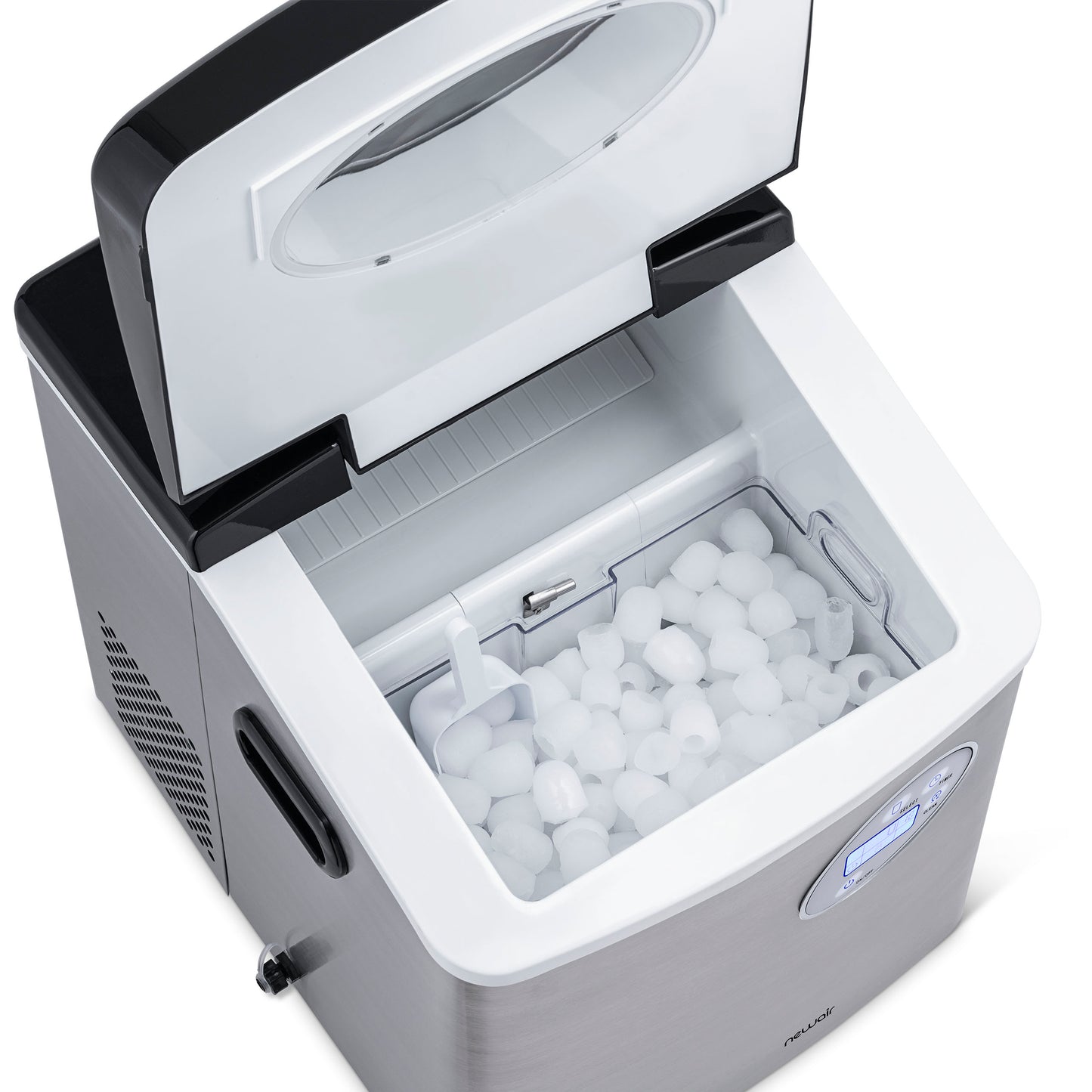 Newair® Countertop Ice Maker. Bullet Ice, 50 lbs/day - Red