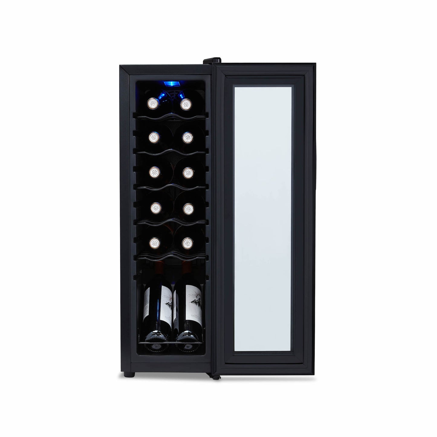 Newair® 12-Bottle 13.6" Black Freestanding Countertop Wine Fridge