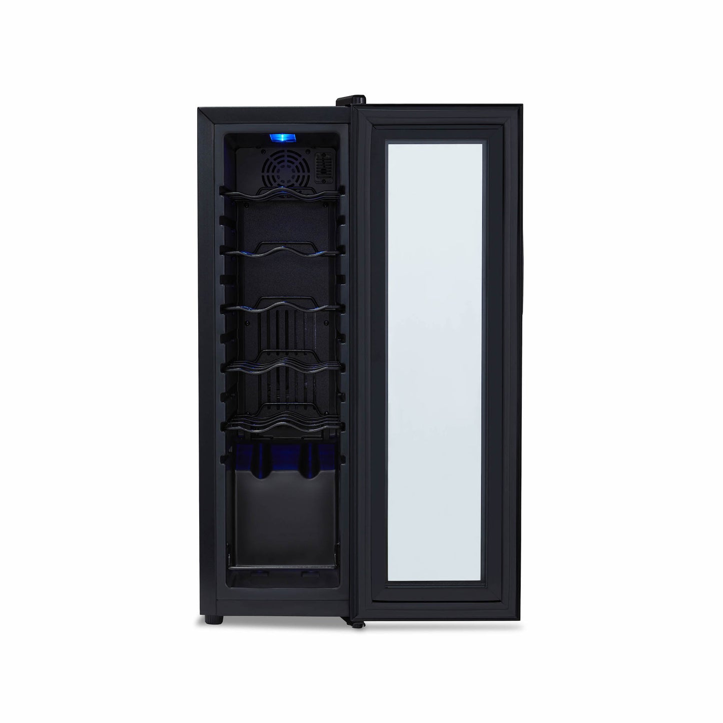 Newair® 12-Bottle 13.6" Black Freestanding Countertop Wine Fridge