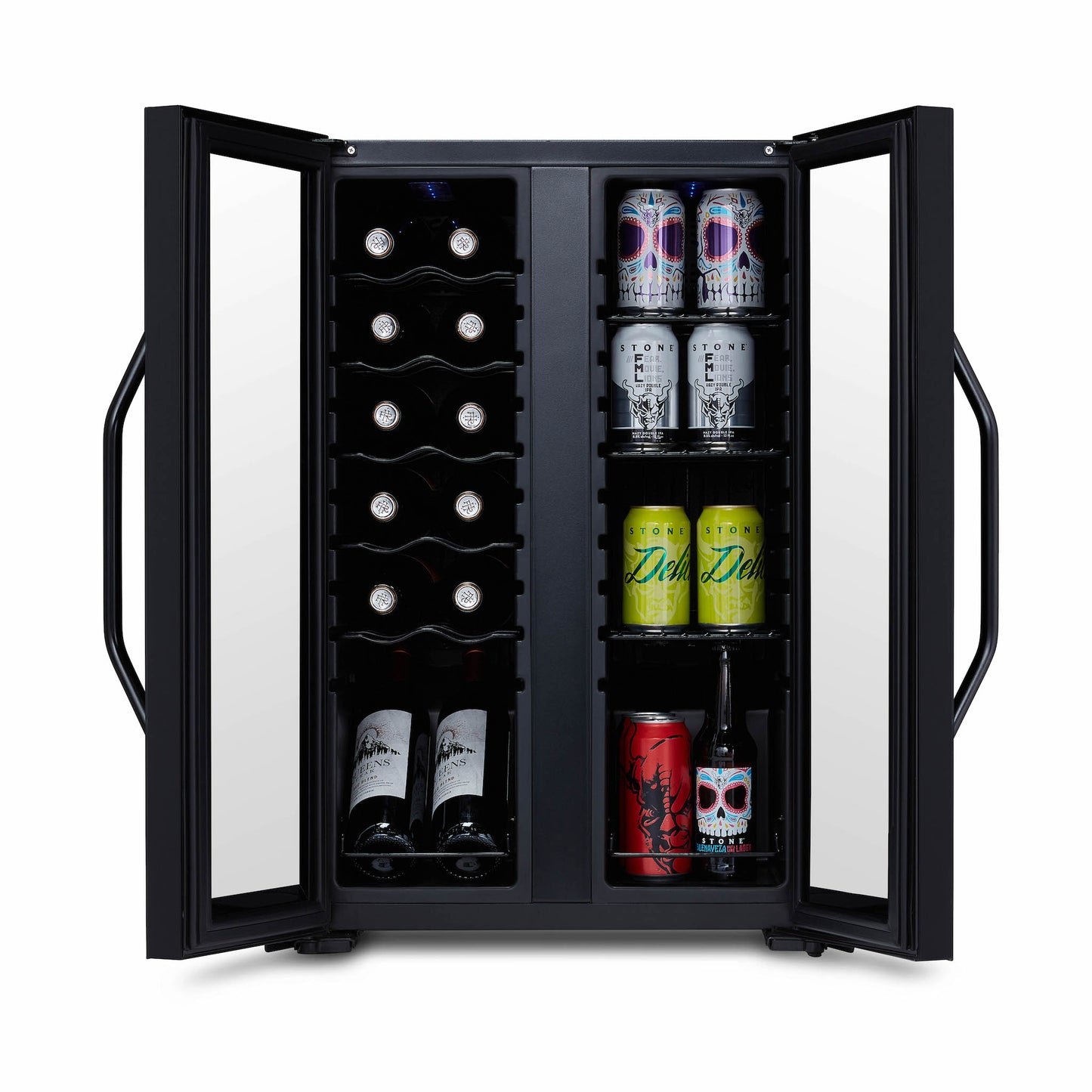 Luma Comfort 39-Can, 12-Bottle Freestanding Dual Zone Beverage Fridge - 20"