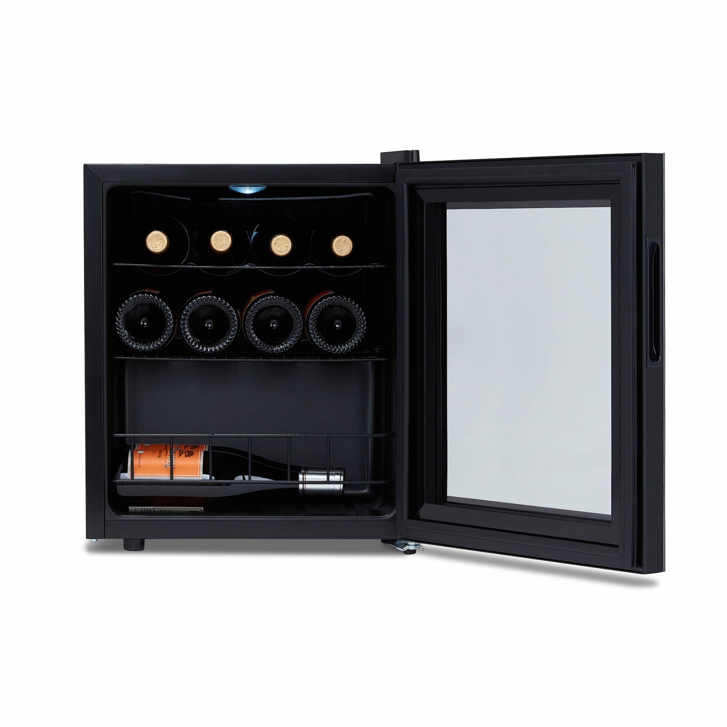 Luma® 16-Bottle 16.9" Black Freestanding Wine Fridge