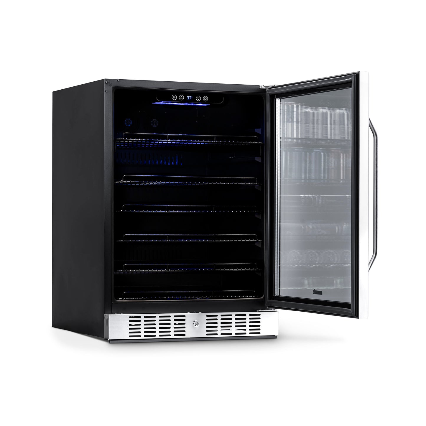 Newair® 177-Can Built-In Stainless Steel Beverage Fridge - 24"