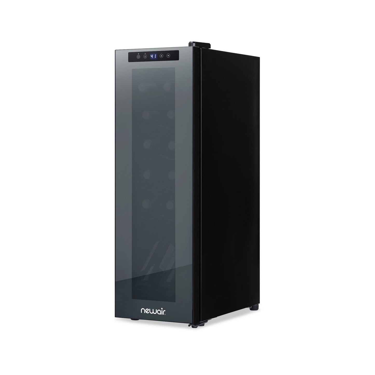 Newair® 12-Bottle 13.6" Black Freestanding Countertop Wine Fridge