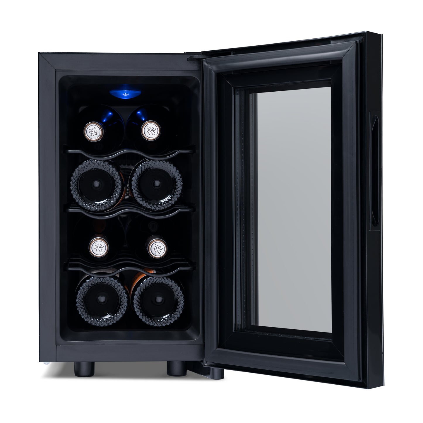 Newair® 8-Bottle 10.2" Black Freestanding Countertop Wine Fridge