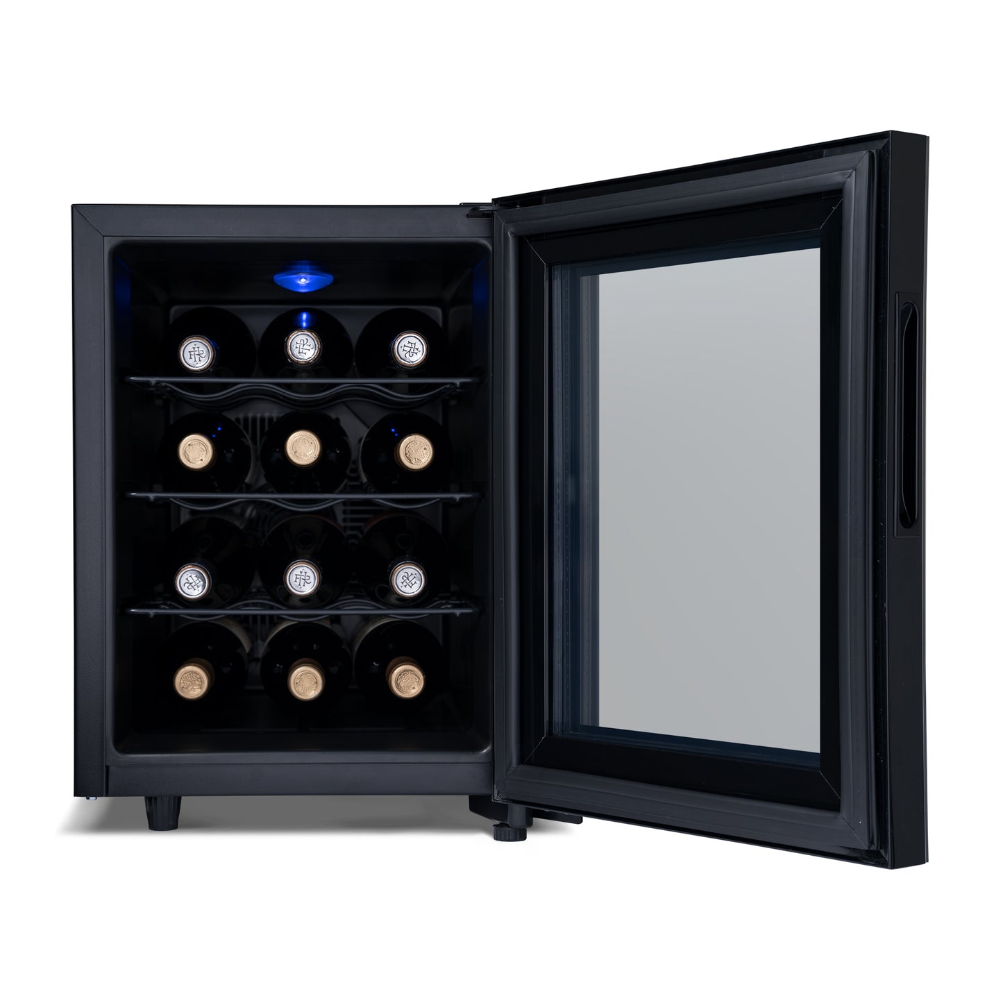 Newair® 12-Bottle 9.9" Black Freestanding Wine Fridge