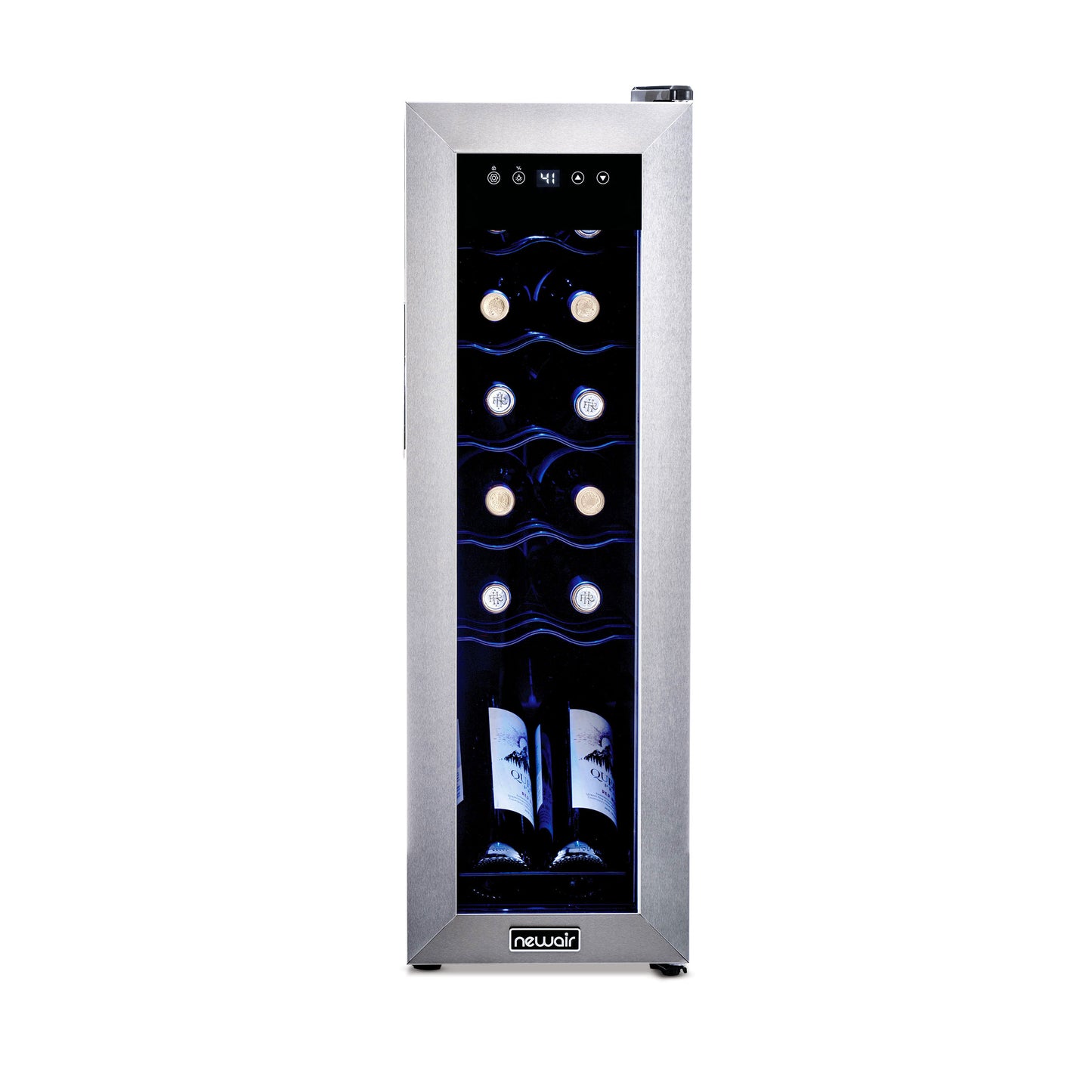 Newair® 12-Bottle 9.9" Stainless Steel Freestanding Wine Fridge