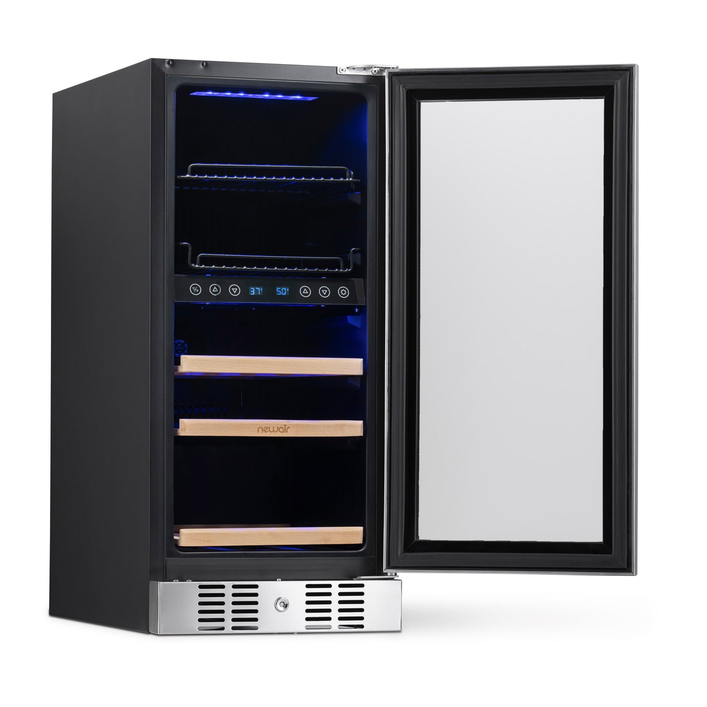 Newair® 48-Can, 9-Bottle Built-in Dual Zone Beverage Fridge - 15"