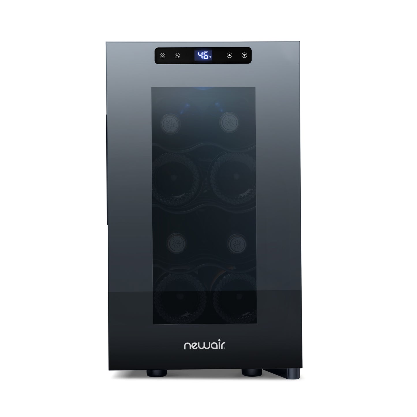 Newair® 8-Bottle 10.2" Black Freestanding Countertop Wine Fridge