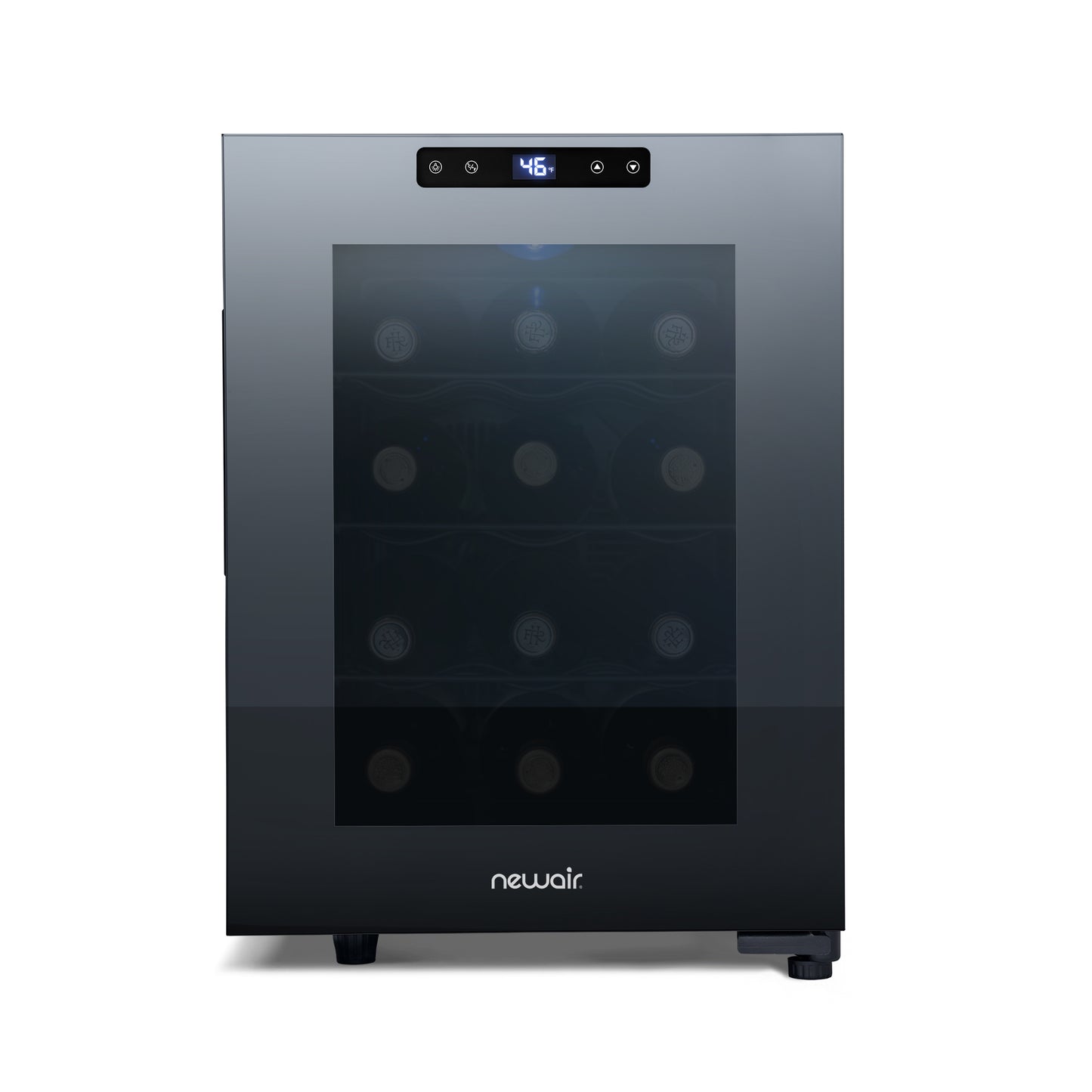 Newair® 12-Bottle 9.9" Black Freestanding Wine Fridge