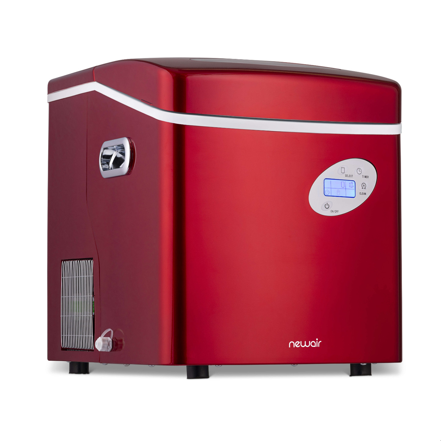 Newair® Countertop Ice Maker. Bullet Ice, 50 lbs/day - Red