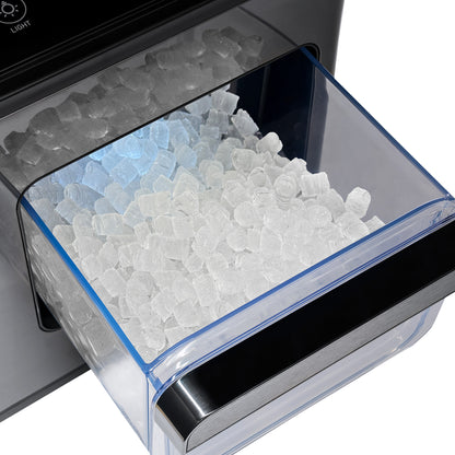 luma®-countertop-ice-maker-nugget-ice-44-lbs-day-black-stainless-steel