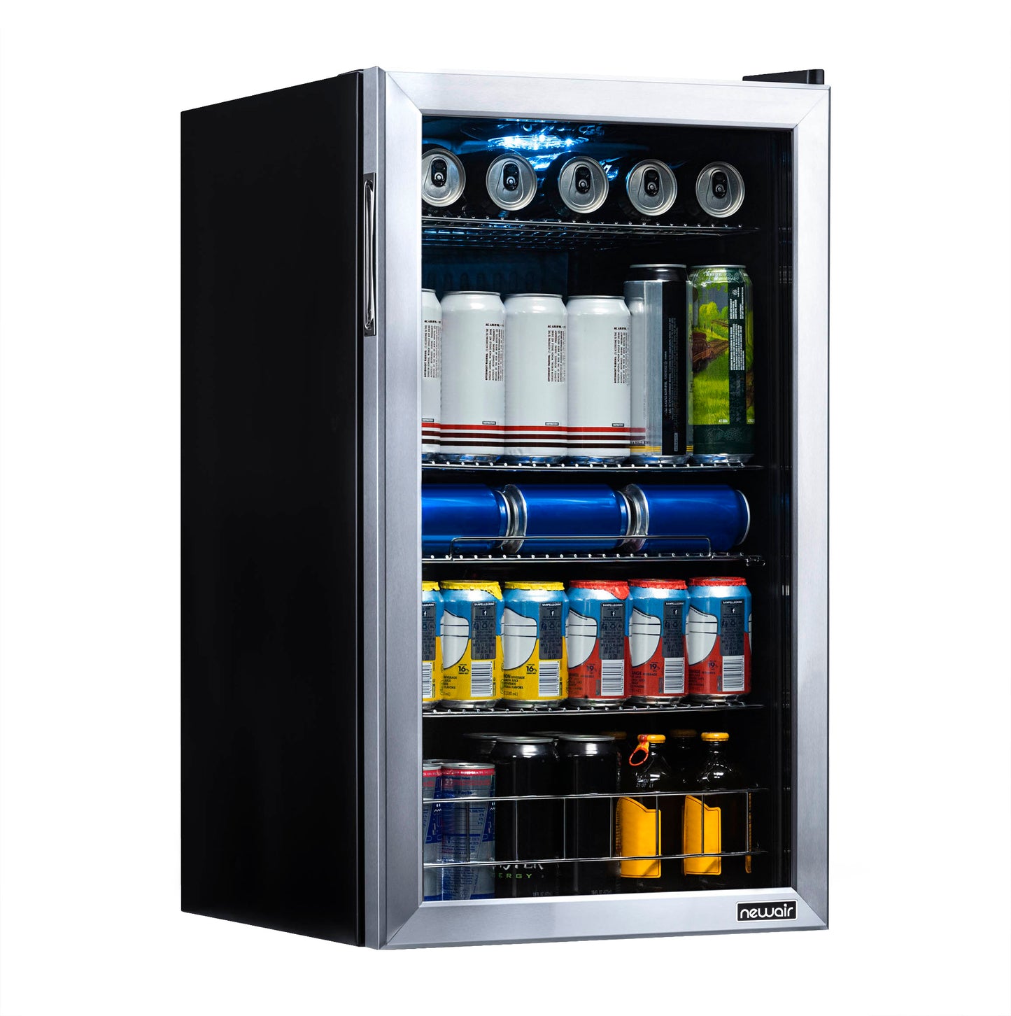 Newair® 126-Can Freestanding Stainless Steel Beverage Fridge - 18.9"