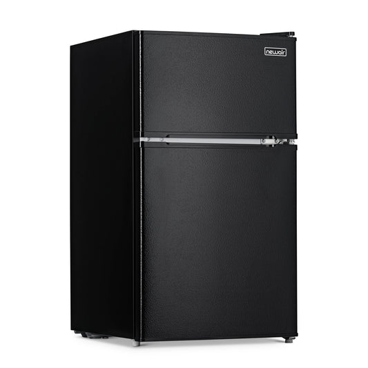 Newair 3.1 Cu. Ft. Compact Mini Refrigerator with Freezer and Can Dispenser Beverage Fridge    Black