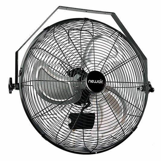 Newair 18” High Velocity Wall Mounted Fan with Sealed Motor Housing and Ball Bearing Motor High-Velocity Fans